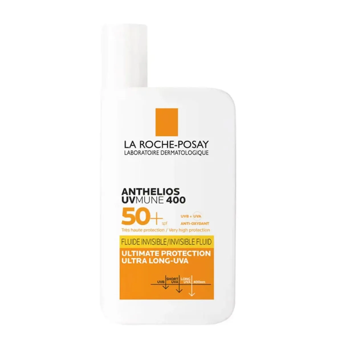 ضدآفتاب فلوییدی لاروش پوزای 50میل مدل SPF50 La Roche-POSAY ANTHELIOS UVMUNE 400 INVISIBLE FLUID