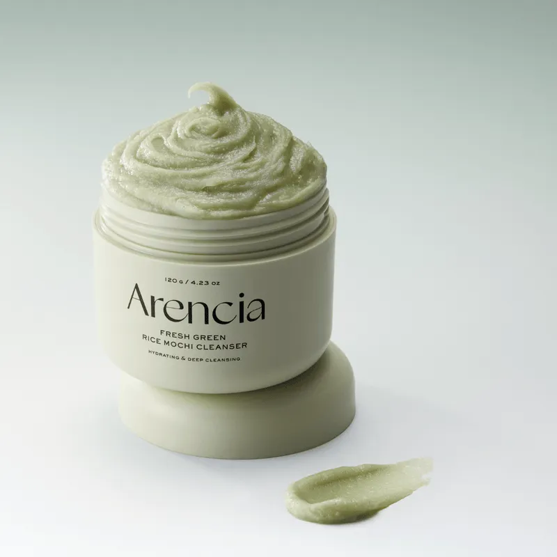 شوینده چندکاره موچی برنج و چای سبز آرنسیا Arencia Fresh Green Rice Mochi Cleanser 120g